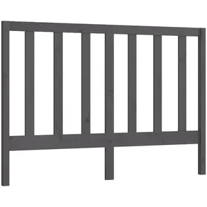 Comparateur de prix : vidaXL Tête de lit Gris 146x4x100 cm Bois massif de pin