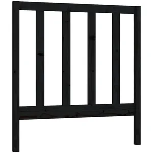 Comparateur de prix : vidaXL Tête de lit Noir 96x4x100 cm Bois massif de pin