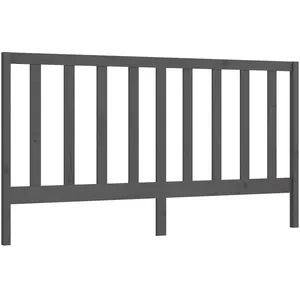 Comparateur de prix : vidaXL Tête de lit Gris 206x4x100 cm Bois massif de pin