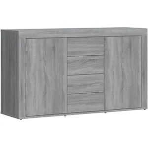 vidaXL Buffet Sonoma gris 120x36x69 cm Bois d'ingénierie pas cher