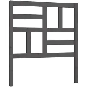vidaXL Tête de lit Gris 81x4x104 cm Bois massif de pin pas cher