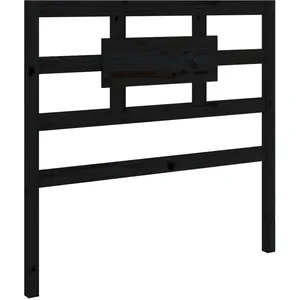 Comparateur de prix : vidaXL Tête de lit Noir 95,5x4x100 cm Bois massif de pin