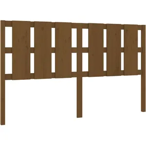 vidaXL Tête de lit Marron miel 165,5x4x100 cm Bois massif de pin pas cher