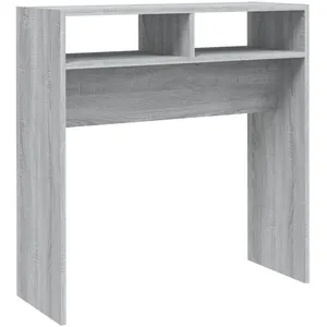Comparateur de prix : vidaXL Table console Sonoma gris 78x30x80 cm Bois d'ingénierie