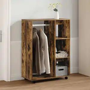 Comparateur de prix : vidaXL Garde-robe Chêne fumé 80x40x110 cm Bois d'ingénierie