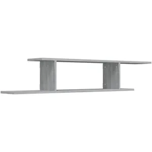 vidaXL Étagère TV murale Sonoma gris 125x18x23 cm Bois d'ingénierie pas cher