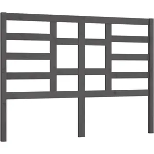 vidaXL Tête de lit Gris 166x4x104 cm Bois massif de pin pas cher