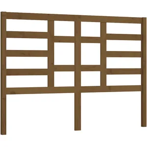 vidaXL Tête de lit Marron miel 166x4x104 cm Bois massif de pin pas cher