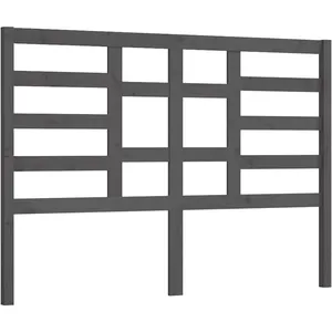 Comparateur de prix : vidaXL Tête de lit Gris 146x4x104 cm Bois massif de pin