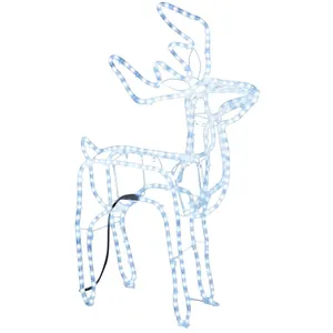 vidaXL Renne de Noël Blanc froid 76x42x87 cm