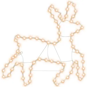 Comparateur de prix : vidaXL Figure de renne de Noël avec 72 LED Blanc chaud 57x55x4,5 cm