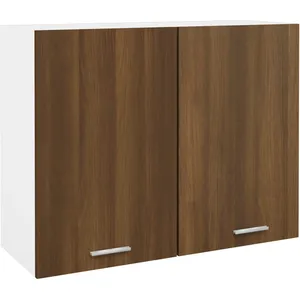 vidaXL Armoire suspendue Chêne marron 80x31x60 cm Bois d'ingénierie pas cher