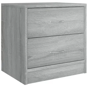vidaXL Table de chevet Sonoma gris 40x30x40 cm Bois d'ingénierie pas cher