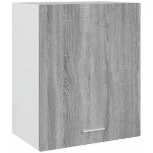vidaXL Hangkast 50x31x60 cm bewerkt hout grijs sonoma eikenkleurig815586 pas cher