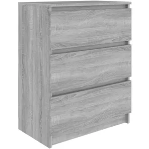 Comparateur de prix : vidaXL Buffet Sonoma gris 60x35x76 cm Bois d'ingénierie