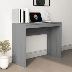 Comparateur de prix : vidaXL Bureau Sonoma gris 90x40x72 cm Bois d'ingénierie
