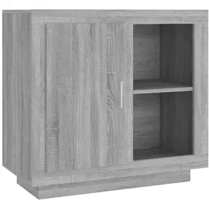 vidaXL Buffet Sonoma gris 80x40x75 cm pas cher