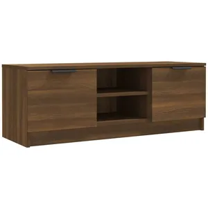 vidaXL Meuble TV Chêne marron 102x35x36,5 cm Bois d'ingénierie pas cher