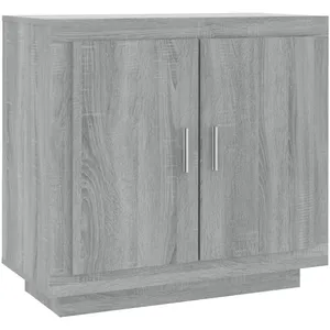 vidaXL Buffet Sonoma gris 80x40x75 cm Bois d'ingénierie pas cher