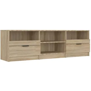 Comparateur de prix : vidaXL Meuble TV Chêne sonoma 150x33,5x45 cm Bois d'ingénierie