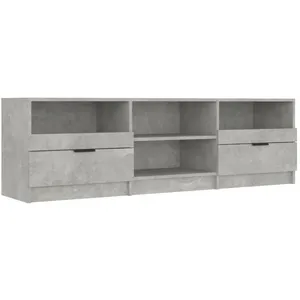 Comparateur de prix : vidaXL Meuble TV Gris béton 150x33,5x45 cm Bois d'ingénierie
