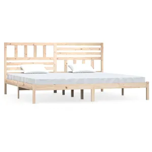 vidaXL Cadre de lit 180x200 cm Super King bois de pin massif pas cher