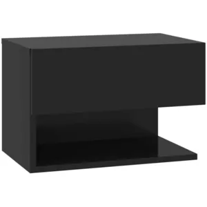 Comparateur de prix : vidaXL Table de chevet murale Noir