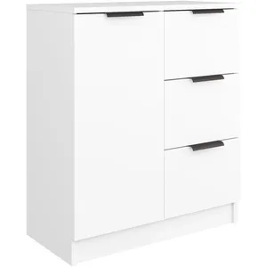 Comparateur de prix : vidaXL Buffet Blanc 60x30x70 cm Bois d'ingénierie