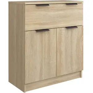 vidaXL Buffet Chêne sonoma 60x30x70 cm Bois d'ingénierie pas cher