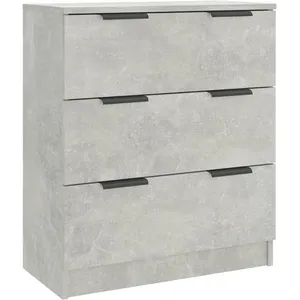 vidaXL Buffet Gris béton 60x30x70 cm Bois d'ingénierie pas cher