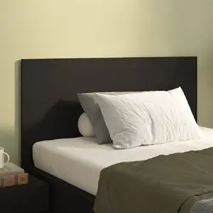 vidaXL Tête de lit Noir 120x1,5x80 cm Bois d'ingénierie pas cher