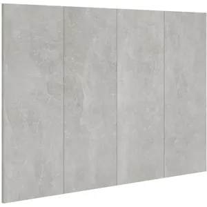 vidaXL Tête de lit Gris béton 120x1,5x80 cm Bois d'ingénierie pas cher