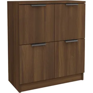 vidaXL Buffet Chêne marron 60x30x70 cm Bois d'ingénierie pas cher