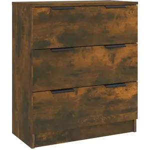 vidaXL Buffet Chêne fumé 60x30x70 cm Bois d'ingénierie pas cher