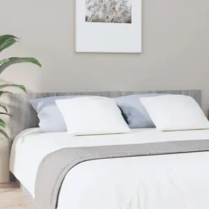 vidaXL Tête de lit Sonoma gris 200x1,5x80 cm Bois d'ingénierie pas cher