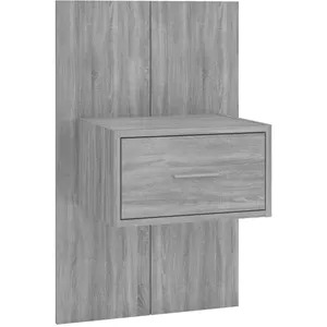 vidaXL Table de chevet murale Sonoma gris pas cher