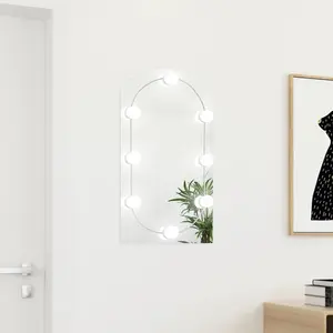 Comparateur de prix : vidaXL Miroir avec éclairage LED 70x40 cm Verre Arche
