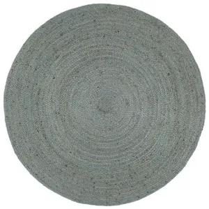 Comparateur de prix : vidaXL Tapis fait à la main Jute Rond 180 cm Vert olive
