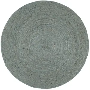 Comparateur de prix : vidaXL Tapis fait à la main Jute Rond 210 cm Vert olive