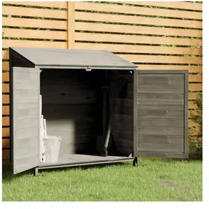 vidaXL Remise de jardin Anthracite 102x52x112 cm Bois de sapin solide