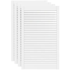 Comparateur de prix : vidaXL Portes d'armoire à persiennes 4pcs blanc 99,3x59,4cm pin massif