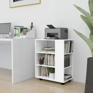 Comparateur de prix : vidaXL Armoire à roulettes Blanc 60x35x75 cm Bois d’ingénierie 808449