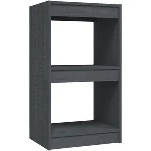 vidaXL Bibliothèque Gris 40x30x71,5 cm Bois de pin massif pas cher