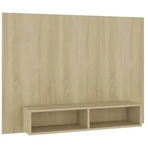 Comparateur de prix : vidaXL Vidaxl Meuble Tv Mural Chêne Sonoma 120x23,5x90 Cm Aggloméré