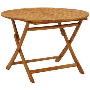 Comparateur de prix : vidaXL Table pliable de jardin 110 cm Bois d'acacia massif