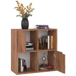 Vidaxl - Bibliothèque Chêne marron 60x27,5x59,5 cm Bois d'ingénierie pas cher