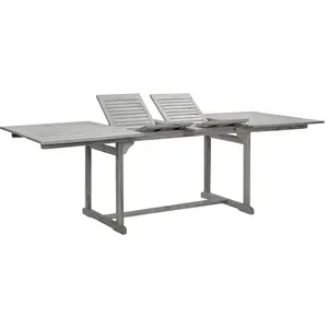 Comparateur de prix : vidaXL Table à dîner de jardin (160-240)x100x75cm Bois d'acacia massif