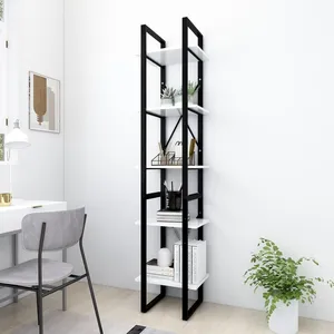 Comparateur de prix : vidaXL Bibliothèque à 5 niveaux Blanc 40x30x175 cm Bois ingénierie
