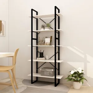 Comparateur de prix : vidaXL Bibliothèque à 5 niveaux Blanc 80x30x175 cm Bois de pin