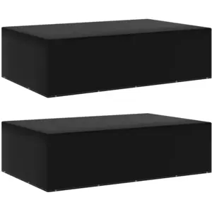vidaXL Housses de salon de jardin 2 pcs 12 oeillets 325x205x90 cm pas cher
